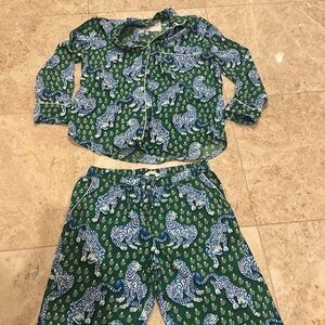 Printfresh tiger print pajama set